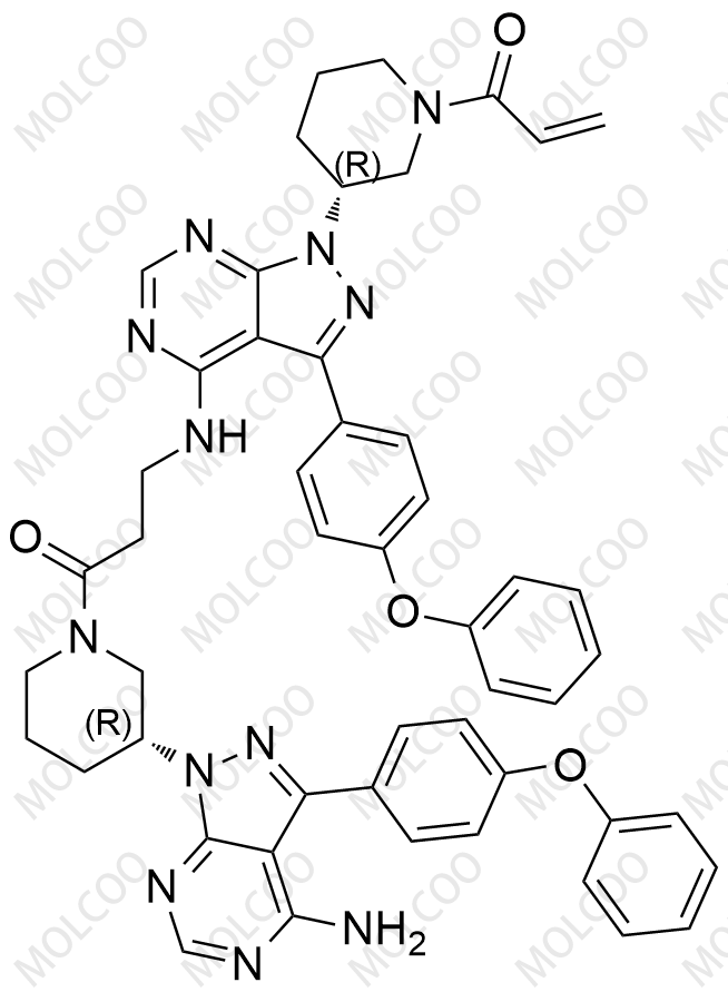 伊布替尼杂质1分子量:440.50分子式:c25h24n6o2cas no.